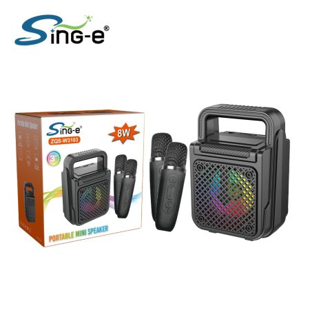 ZQS-W3103 All-in-One 3" Portable Karaoke Speaker <br> <span class='text-color-warm'>سيتوفر قريباً</span>